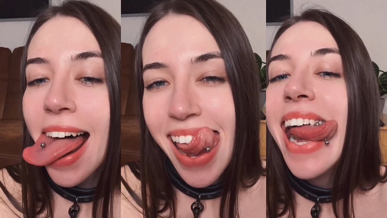 BEAUTIFUL WOMAN TONGUE & MOUTH ASMR PART 2