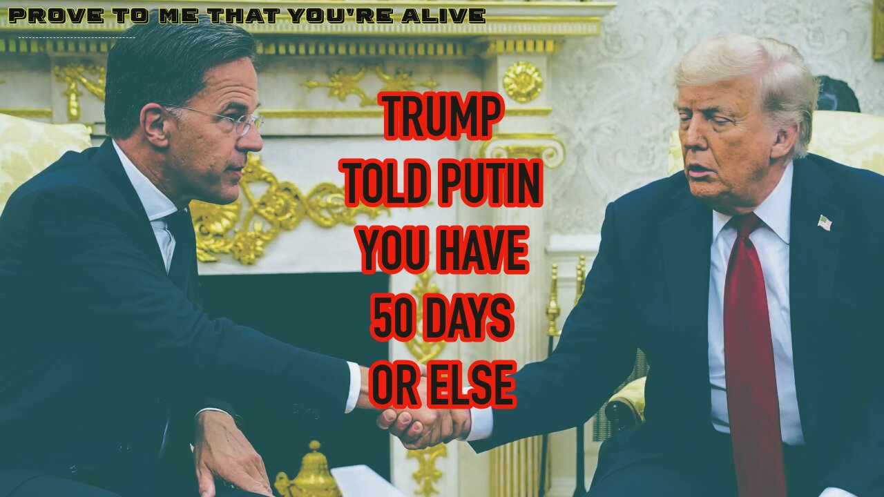 Trump Tells Putin and Russia You Have 50 Days or Else Ukrainians React