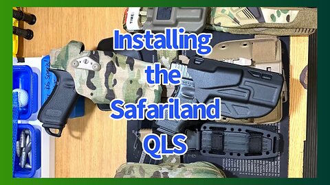 Safariland QLS-Quick Locking System, Installation on a Retention Holster