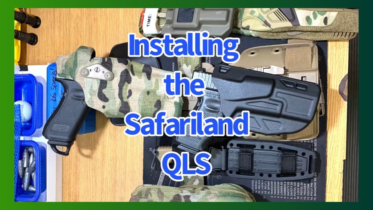 Safariland QLS-Quick Locking System, Installation on a Retention Holster