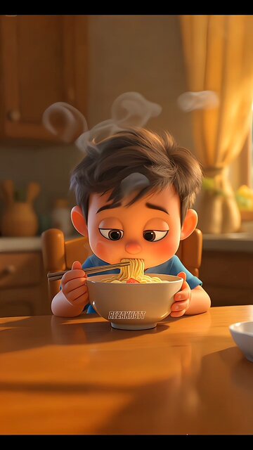 The noodles smell too good