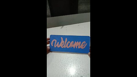 MDF welcome board
