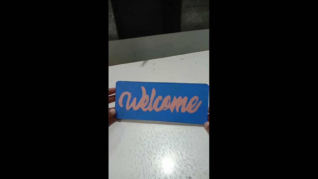MDF welcome board