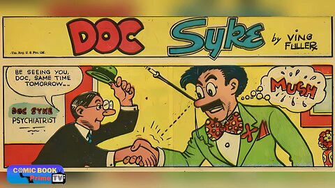 The handshake, Doc Syke by Ving Fuller classic underrated comic book trip funny art gag #shorts