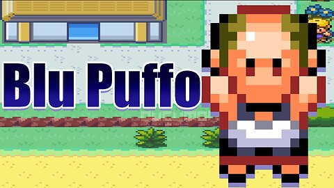 Pokemon Blu Puffo - GBA ROM Hack, Play as Baldness, New Starters, Tweaked Maps, Italian Game