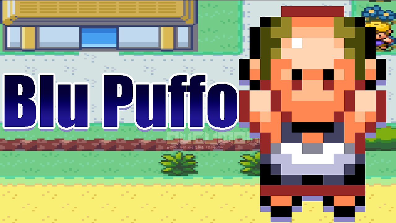 Pokemon Blu Puffo - GBA ROM Hack, Play as Baldness, New Starters, Tweaked Maps, Italian Game