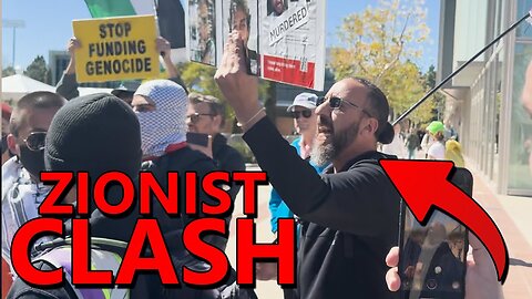 Zionists CLASH With Pro-Palestinian Student Protesters: "You're a Nazi!" 