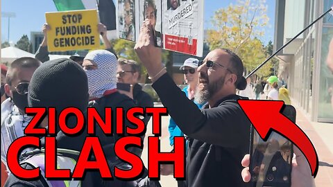 Zionists CLASH With Pro-Palestinian Student Protesters: "You're a Nazi!"