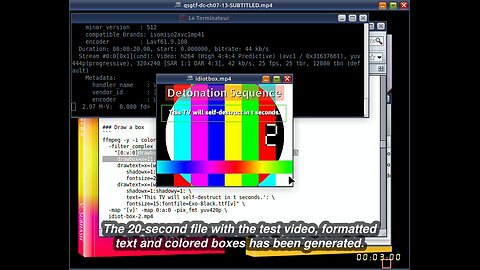 Chapter 7 of book ‘Quick Start Guide to FFmpeg’ — Write text and draw boxes on video