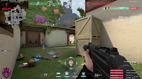 Four enemies easily eliminated in Valorant by Sage