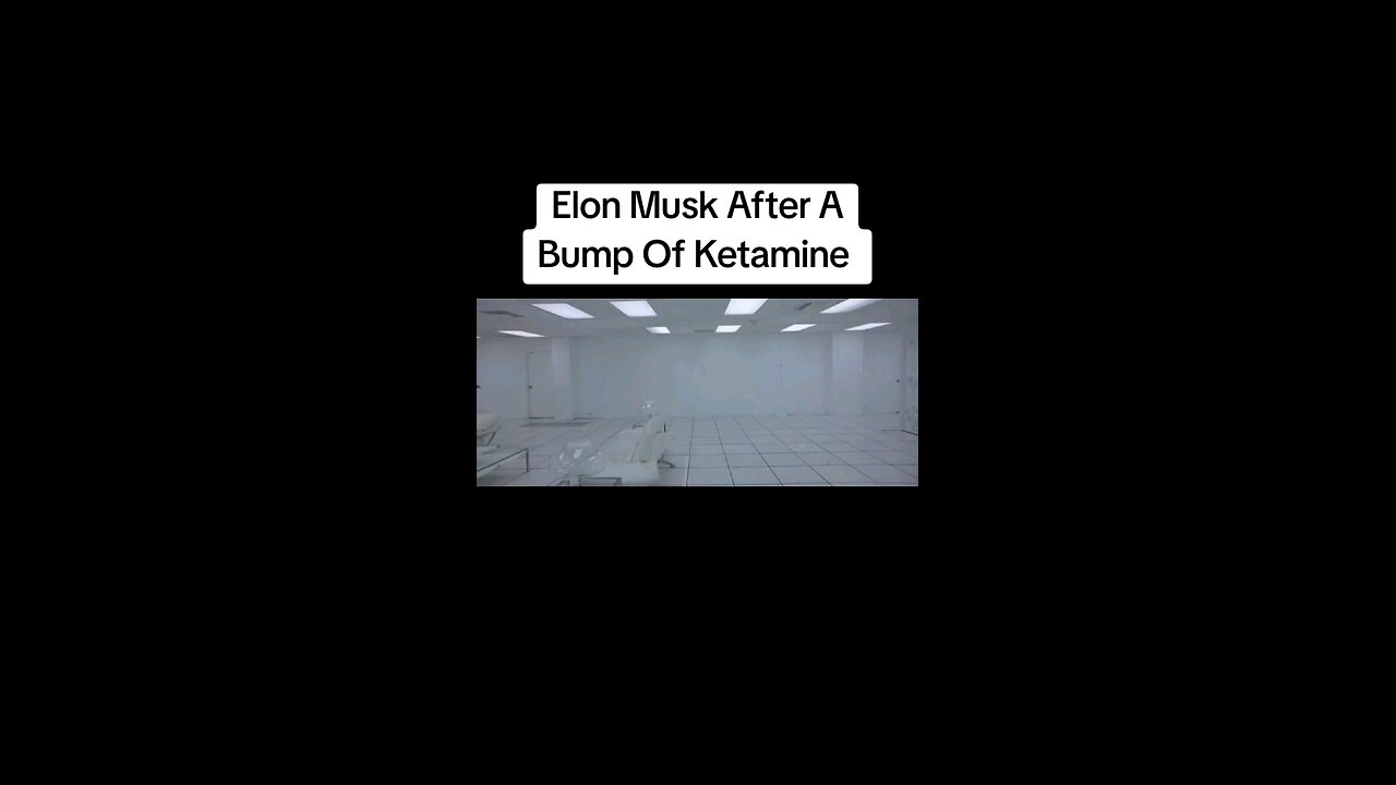 Elon Musk After A Bump Of Ketamine