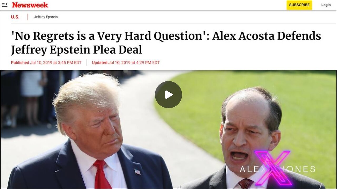 BREAKING: Jeffrey Epstein Worked For Western Intelligence, Says Republican US Attorney