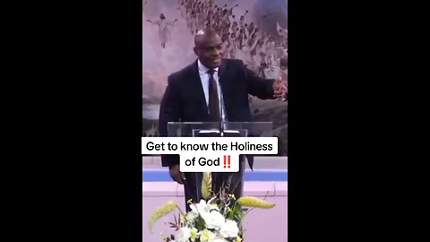 God holiness!