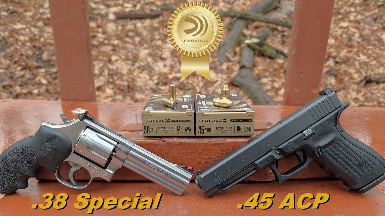 🥇Federal Gold Medal Match🥇Semi-Wadcutters & Wadcutters for Defense?👉🏻 .45 ACP SWC VS .38 Special WC