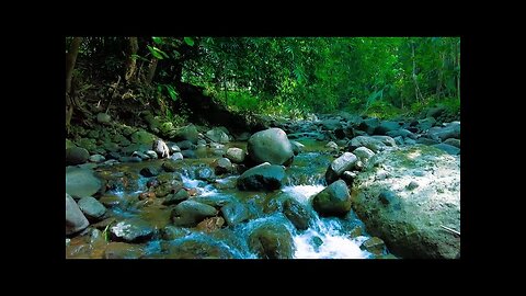 River Cave Resonance – Meditative Waterfall for Mindfulness