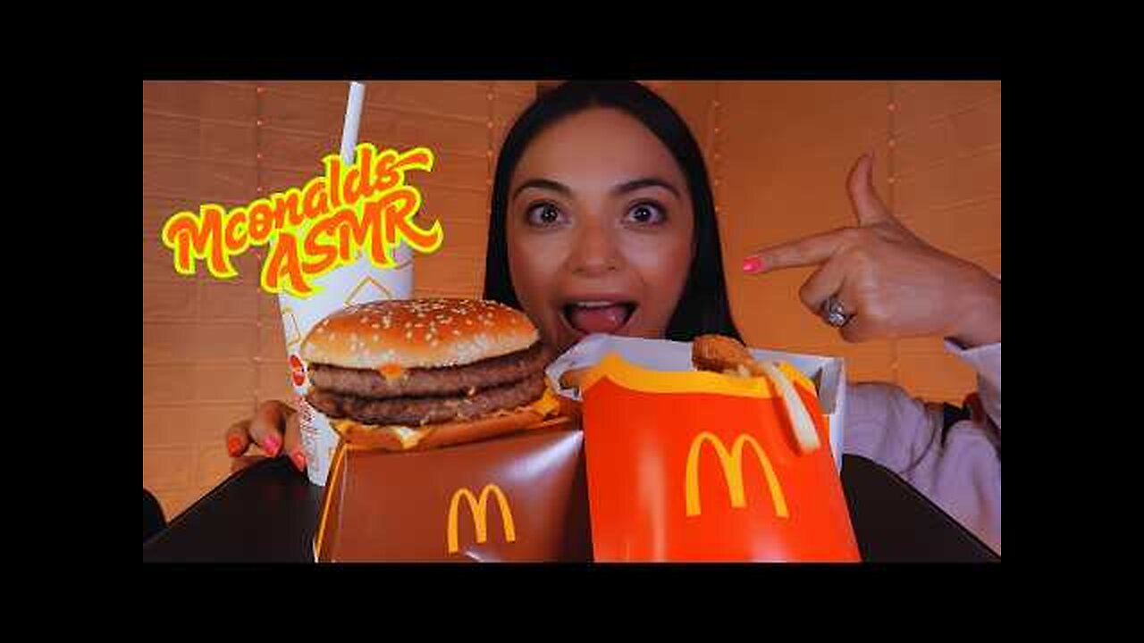ASMR I Eating McDonald's | Mcburger l McNuggets | McFries | Mukbang I Eating Sounds I Tingling J