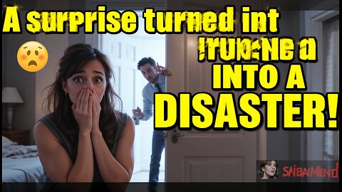 She planned to surprise him, but she did not expect the disaster that unfolded before her!
