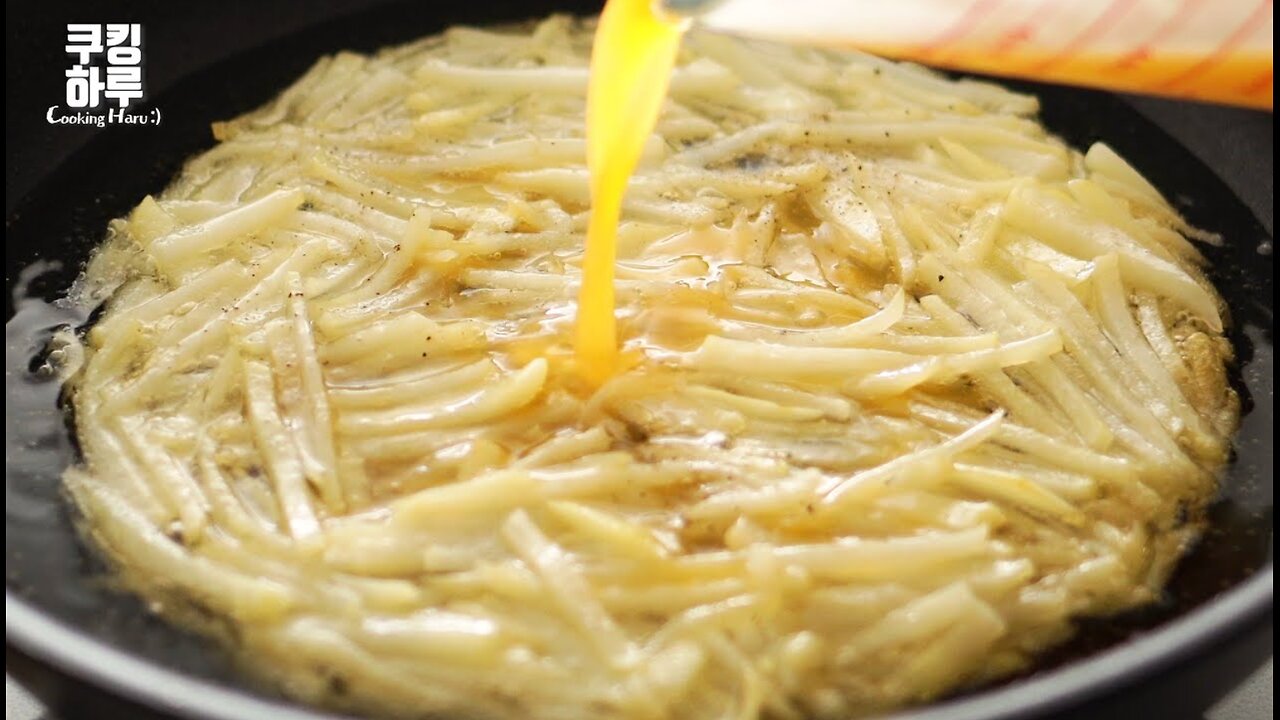 No flour. No oven! Delicious Potato Pizza !!!. Simple One pan dish.