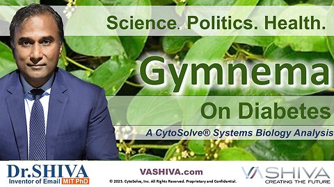 Dr.SHIVA™ LIVE: Gymnema on diabetes @CytoSolve® Systems Analysis