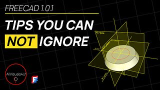 📌 FreeCAD Tips You CANNOT Ignore - FreeCAD Chamfer - FreeCAD Plane - FreeCAD Sketcher | #Shorts