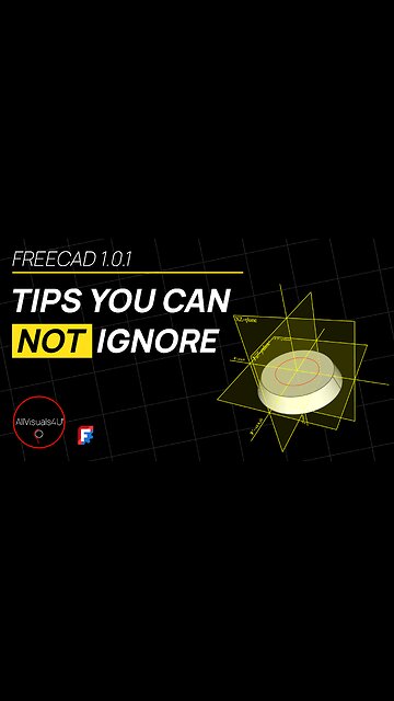 📌 FreeCAD Tips You CANNOT Ignore - FreeCAD Chamfer - FreeCAD Plane - FreeCAD Sketcher | #Shorts