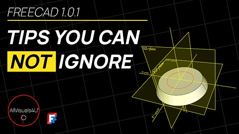 📌 FreeCAD Tips You CANNOT Ignore - FreeCAD Chamfer - FreeCAD Plane - FreeCAD Sketcher | #Shorts