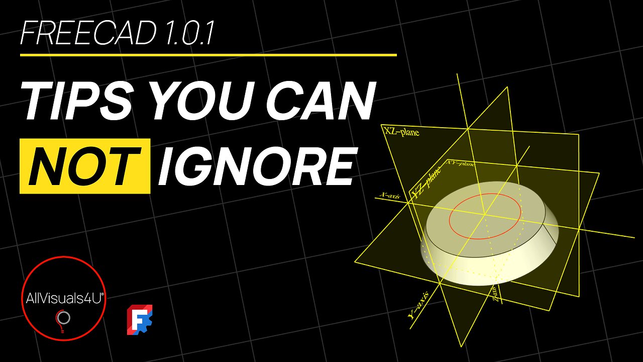 📌 FreeCAD Tips You CANNOT Ignore - FreeCAD Chamfer - FreeCAD Plane - FreeCAD Sketcher | #Shorts