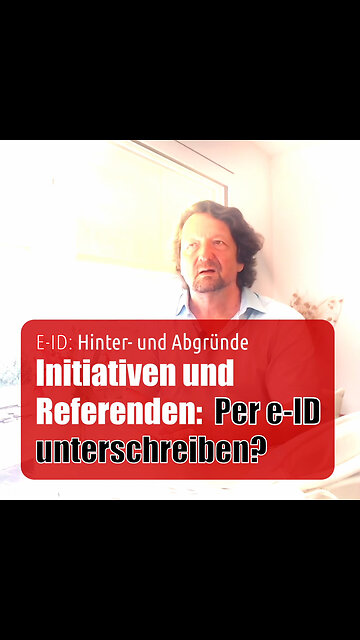 E-ID - Initiativen und Referenden: Per e-ID unterschreiben?