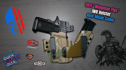 QVO TACTICAL, LLC: 2011 "Wingman Flex" IWB Holster, Relv Moab Camo #edc #stayready #styxxproduction