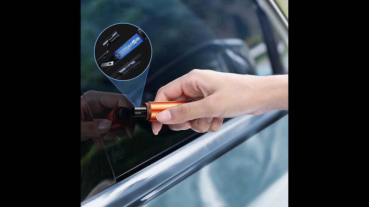 Multi-Function Window Breaking Life-Saving Hammer