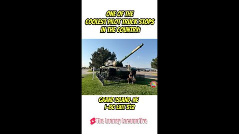 One Of The COOLEST Pilot Truck Stops In The Country! #pilot #flyingj #tank #locomotive #trucking