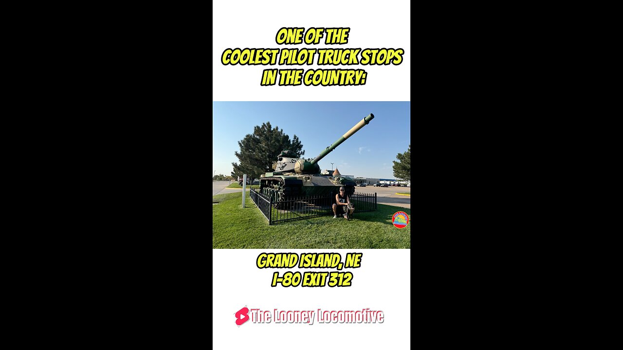 One Of The COOLEST Pilot Truck Stops In The Country! #pilot #flyingj #tank #locomotive #trucking