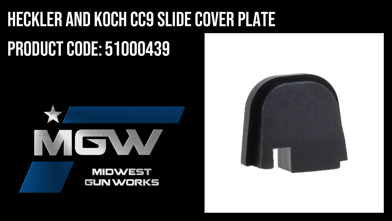 Heckler And Koch CC9 Slide Cover Plate - 51000439