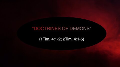 Doctrines Of Demons - Part 1 | Morning Service (10/19/2025) | Jubilee Worship Center