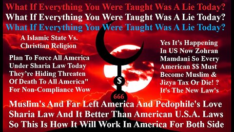 Muslim's And Far Left America And Pedophile's Love Sharia Law Better Than American Laws