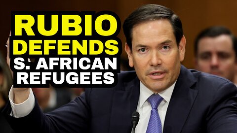 "You Don't Like That They're White" Marco Rubio To Dem On South African Refugees