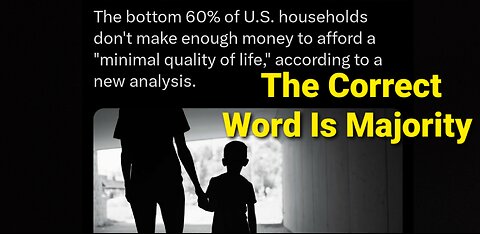 CBS Screws Up With Article Saying Minority Of 60% Of Americans Cant Afford Quality Of Life
