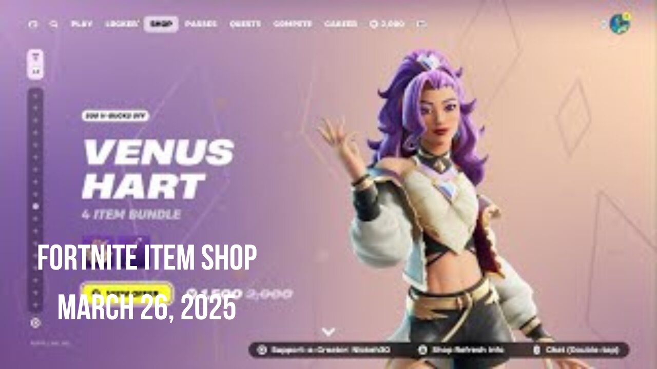 Fortnite Item Shop|March 26, 2025(*New* Venus Hart Bundle)