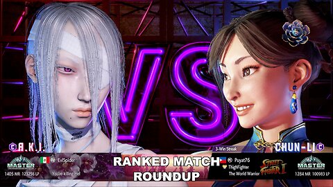 Kuya Kalbo SF6 Ranked Roundup. Chun Li Master Rank [Hori Fight Stick]