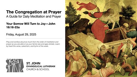 Your Sorrow Will Turn to Joy—John 16:16-23a