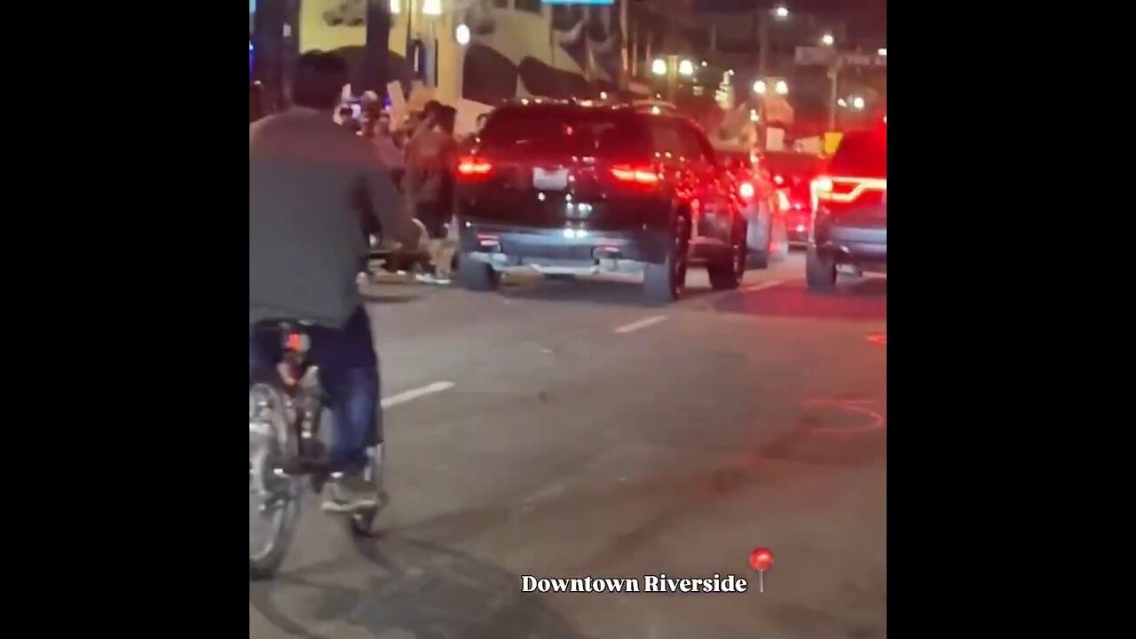 'No Kings' Rioters Attack Driver In Riverside, CA… So The Driver Drove Through The Crowd To Escape