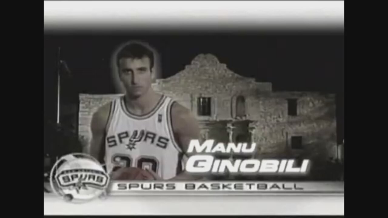 Manu Ginobili 30 Points 4 Ast 3 Stl Vs. Trail Blazers, 2004-05.