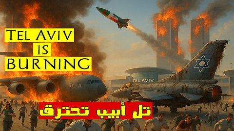 Massive Iranian missiles set fire to a US military cargo plane at Tel Aviv airport carrying 10000 to