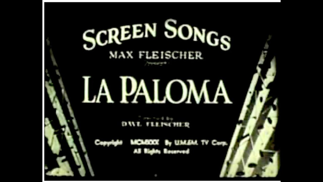 La Paloma, 1930