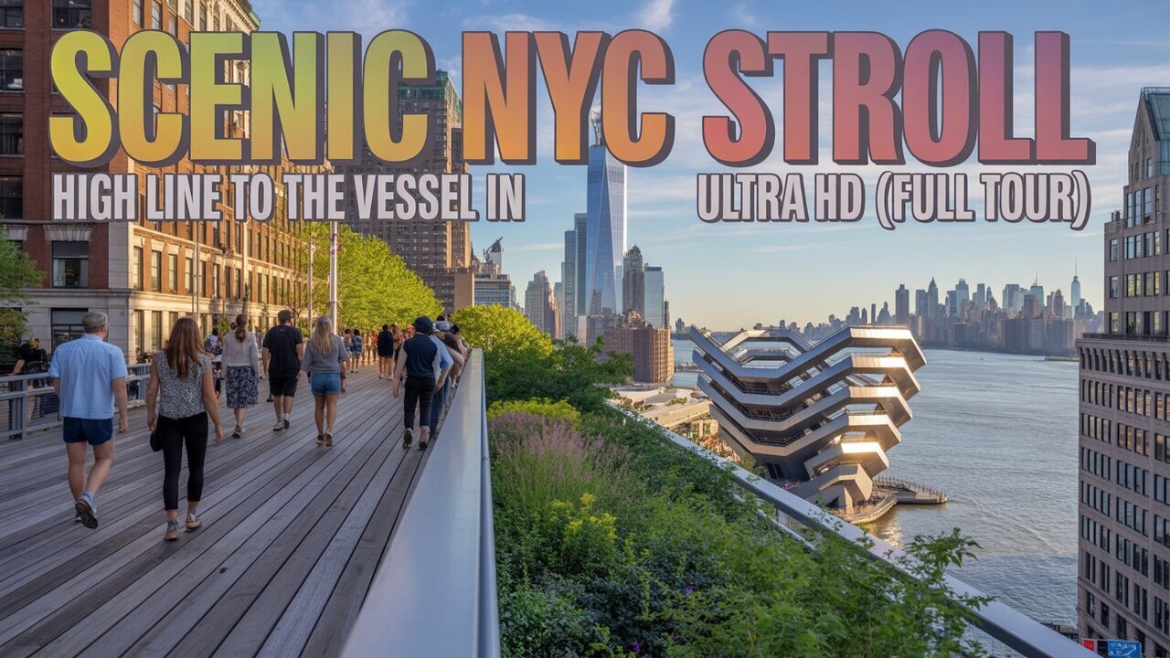 🌇 Discover Manhattan | High Line & Vessel Walking Tour in 4K