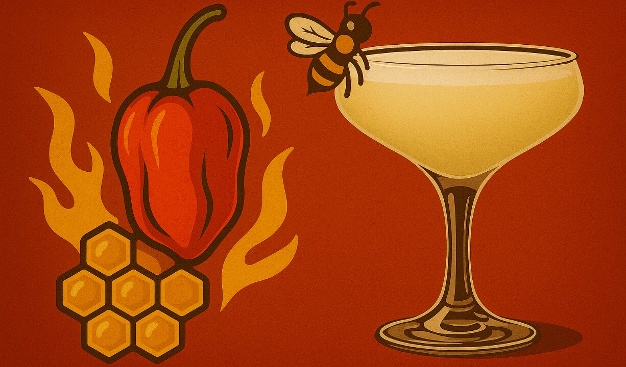 🔥🐝 Perfect Summer Heat: Gin & Habanero Honey Sour