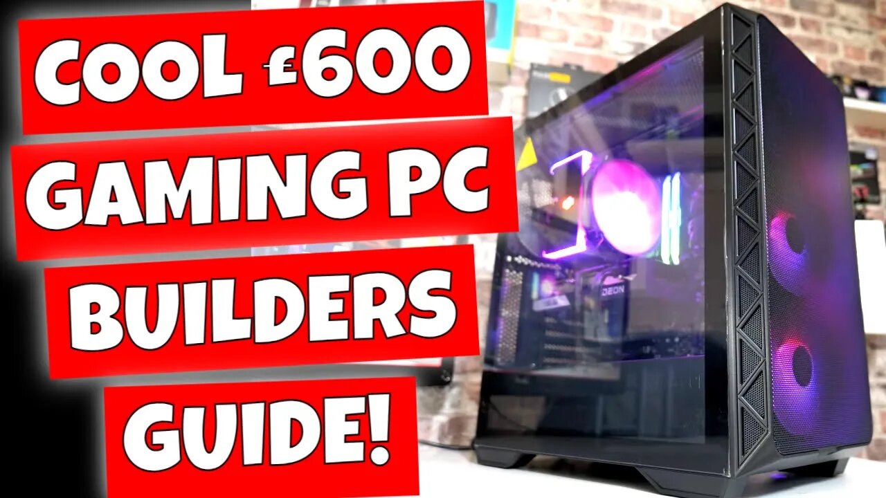 £600 Intel 12400f 1080p Budget Gaming PC Build Guide & Basic Benchmark