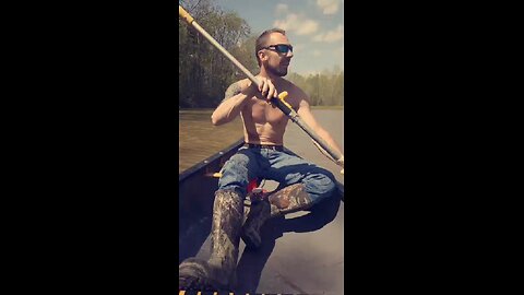 Canoeing In Our Lake!