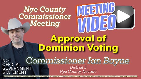 PASSED: Dominion Voting (I voted NO)