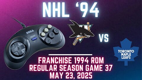 NHL '94 Franchise League (1994) - Sharks (Len) at Maple Leafs (kaze) - Game 37